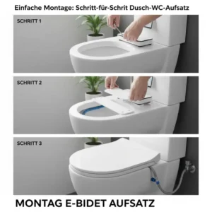 Anleitung zur Montage eines bidet aufsatz testberichte deutsch Modells: Einfache Selbstinstallation.