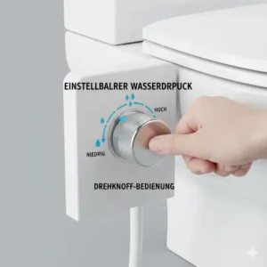Bedienknopf zur Regulierung des Wasserdrucks für bidet aufsatz preis leistungssieger 2026.