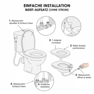 Installationsanleitungsschema für einen bidet aufsatz preis leistungssieger 2026.