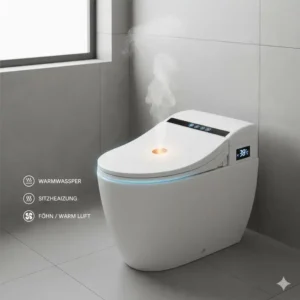 Elektrischer bidet aufsatz preis leistungssieger 2026 mit Warmwasser- und Föhnfunktion.