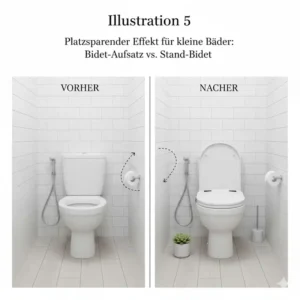 Platzsparendes Design: Wie der bidet aufsatz test für kleine badezimmer das Bad optimiert.