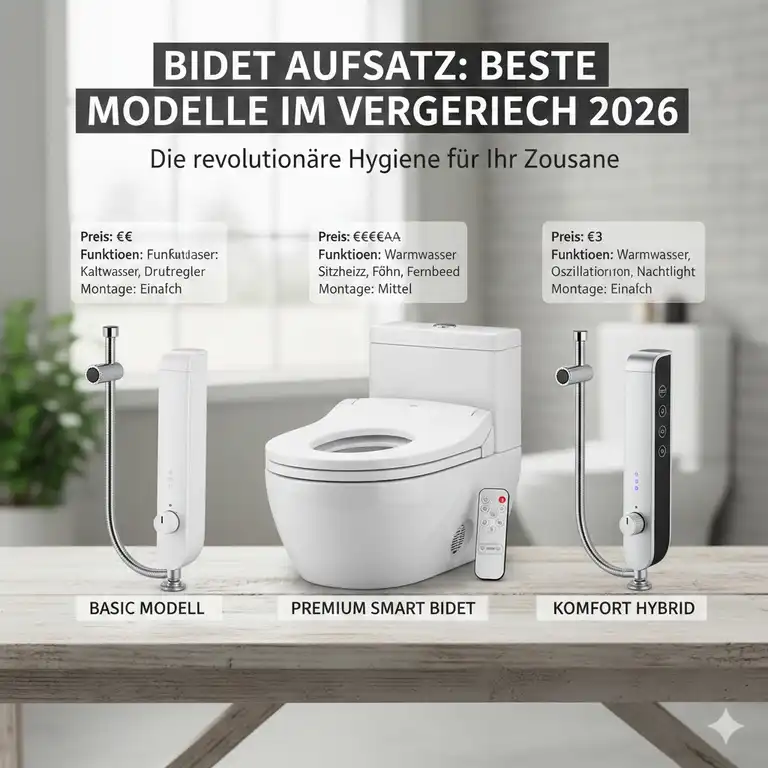 Bidet Aufsatz beste Modelle im Vergleich 2026: Top 7 Hygiene-Booster!