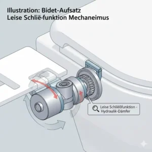 Die sanfte Absenkautomatik im bidet toilettenaufsatz leise funktion test erklärt.