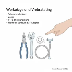 Die Vorbereitung der Werkzeuge für die bidet aufsatz installation anleitung.
