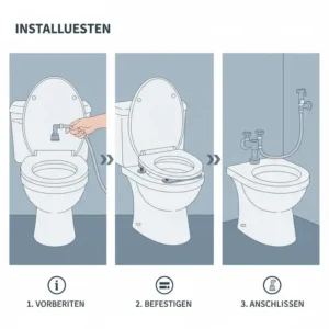 Step-by-step installation guide for a bidet toilettenaufsatz gründliche reinigung test winner.