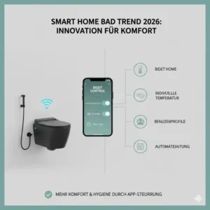 Digitale Steuerung und App-Integration als Teil der bidet aufsatz trend deutschland 2026 Innovationen.