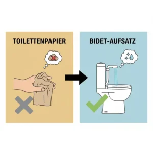 Comparison of cleaning efficiency highlighting the bidet toilettenaufsatz gründliche reinigung test results.
