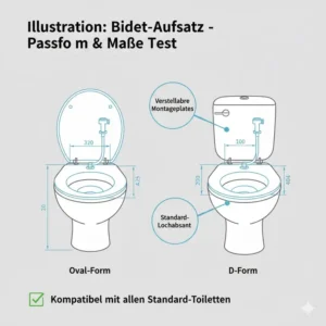 Maße und Kompatibilität im aktuellen bidet toilettenaufsatz leise funktion test.