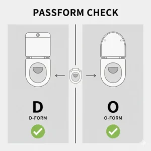 Compatibility chart for O-shape and D-shape toilets for a bidet toilettenaufsatz gründliche reinigung test.