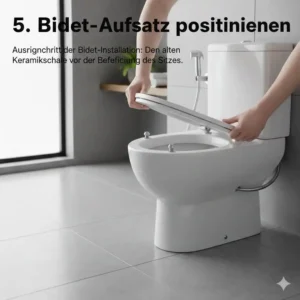 Den Aufsatz platzieren für die bidet toilettenaufsatz installation ohne klempner.