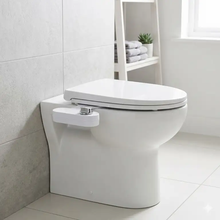 Bidet Aufsatz gegen Verstopfung Erfahrungen in einem modernen Badezimmer in Deutschland.