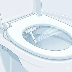 bidet toilettenaufsatz kinderfreundlich mit sanftem Wasserstrahl ideal für empfindliche Kinderhaut.