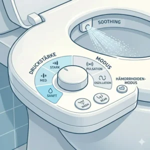 Wasserstrahl bei Bidet aufsatz gegen hämorrhoiden empfehlung einstellen
