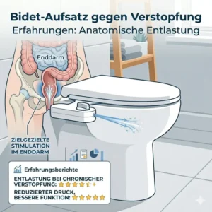 Anatomische Darstellung der Darmbewegung für positive Bidet Aufsatz gegen Verstopfung Erfahrungen