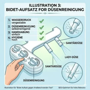 Eine übersichtliche Infografik mit allen wichtigen Kriterien aus dem bidet aufsatz gegen analbeschwerden test.