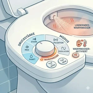 Warme Funktion bei Bidet aufsatz gegen hämorrhoiden empfehlung nutzen