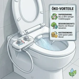 Umweltfreundliche Vorteile durch den bidet toilettenaufsatz kaltes und warmes wasser nutzen.