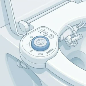 Intuitive Symbole am bidet toilettenaufsatz kinderfreundlich für eine einfache Bedienung.