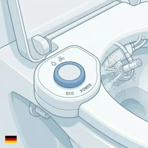 Weniger Toilettenpapier-Verbrauch durch einen bidet toilettenaufsatz kinderfreundlich.