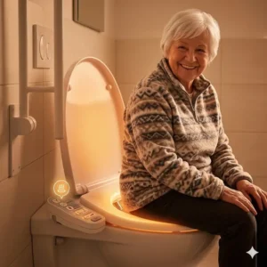 Testbericht zum Thema Komfort: Beheizbare Sitze beim Bidet Toilettenaufsatz für Senioren Test.