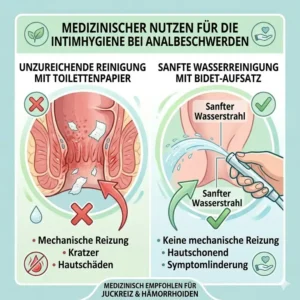 Der medizinische Nutzen von Wasserreinigung bei Intimbeschwerden laut bidet aufsatz gegen analbeschwerden test.