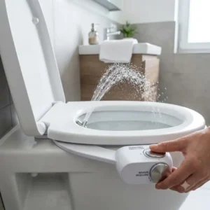 Ein sanfter und angenehmer Wasserstrahl ermöglicht durch den bidet toilettenaufsatz wassereinstellung fein.