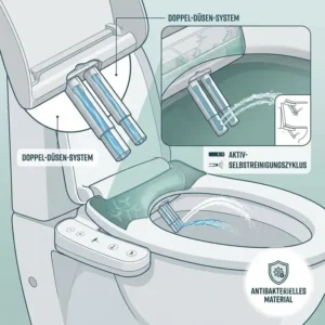 Einfache Montageanleitung für bidet toilettenaufsatz antibakterielles material.