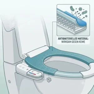 Flaches und universelles Design für bidet toilettenaufsatz antibakterielles material.