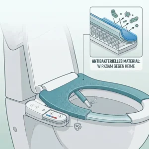 Umweltvorteile durch bidet toilettenaufsatz antibakterielles material und Papiersparen.