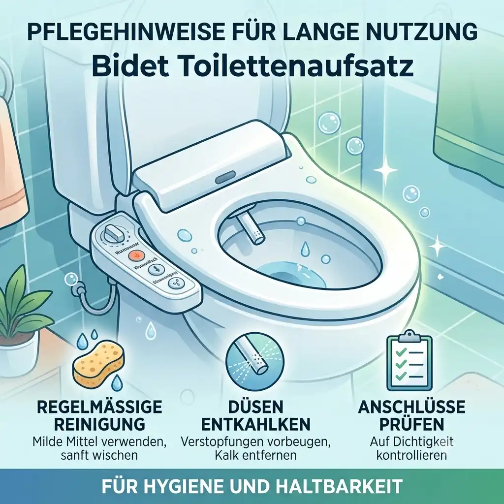 Bidet toilettenaufsatz pflegehinweise für lange nutzung and proper bathroom hygiene