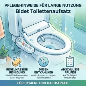 Gentle cleaning of a bidet toilettenaufsatz pflegehinweise für lange nutzung
