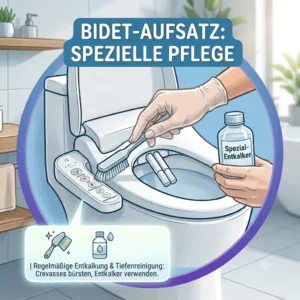How to properly descale the water nozzles as part of the bidet aufsatz selbstreinigung und pflegehinweise.