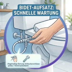 Checking the water hose and valve stability based on bidet aufsatz selbstreinigung und pflegehinweise.