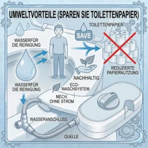 8: Environmental benefits of using the bidet toilettenaufsatz ohne strom funktion.